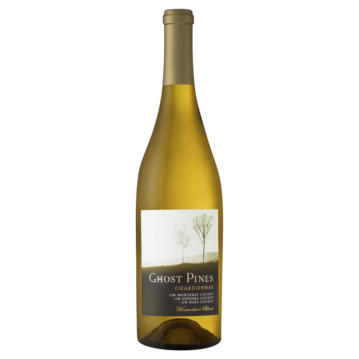 slide 1 of 4, Ghost Pines Chardonnay White Wine 750ml  , 750 ml