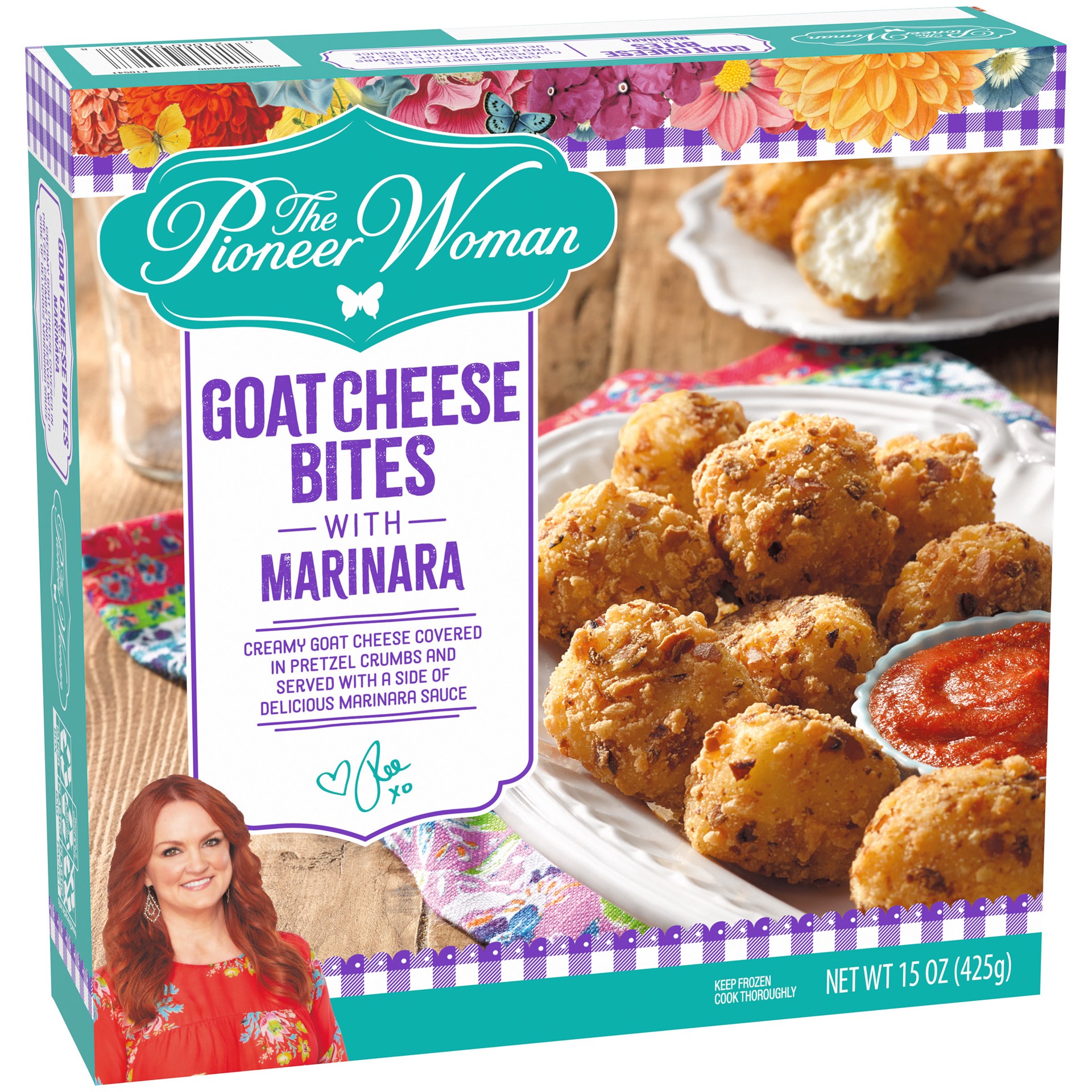 slide 4 of 5, The Pioneer Woman Goat Cheese Bites with Marinara Sauce Frozen Snacks, 15 oz Box, 15 oz