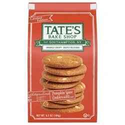 Tate's Bake Shop Pumpkin Spice Cookies with White Chocolate Chips, Limited Edition, 6.5 oz