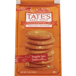 Tate's Bake Shop Pumpkin Spice Cookies with White Chocolate Chips, Limited Edition, 6.5 oz