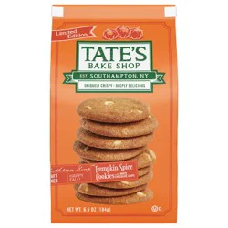 Tate's Bake Shop Pumpkin Spice Cookies with White Chocolate Chips, Limited Edition, 6.5 oz