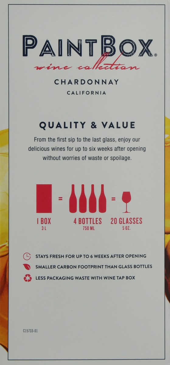 slide 6 of 10, Paint Box Wine Collection Chardonnay Chardonnay 1 ea Box, 3 liter