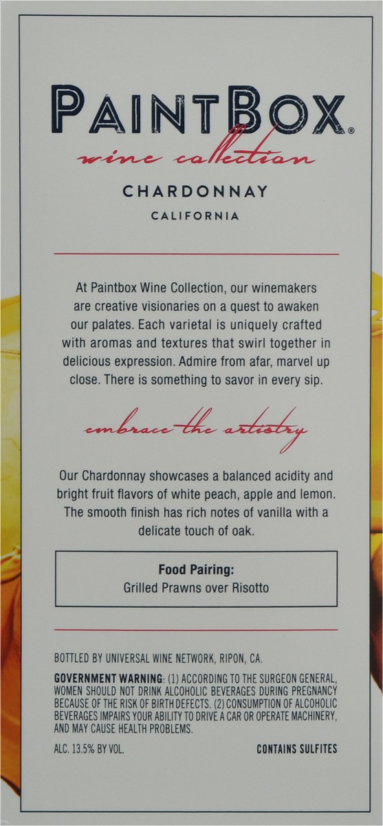 slide 4 of 10, Paint Box Wine Collection Chardonnay Chardonnay 1 ea Box, 3 liter