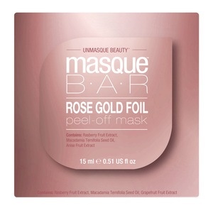 slide 1 of 1, Masque Bar Masque Bar Rose Gold Foil Peel-Off Mask, 0.5 oz