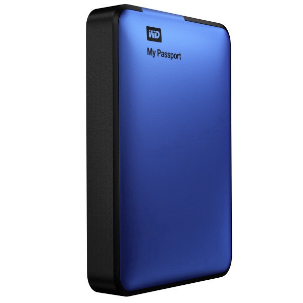 slide 1 of 3, WD Western Digital® My Passport™ 2TB Portable External Hard Drive For Apple® Mac®, USB 3.0/2.0, Black/Blue, 1 ct