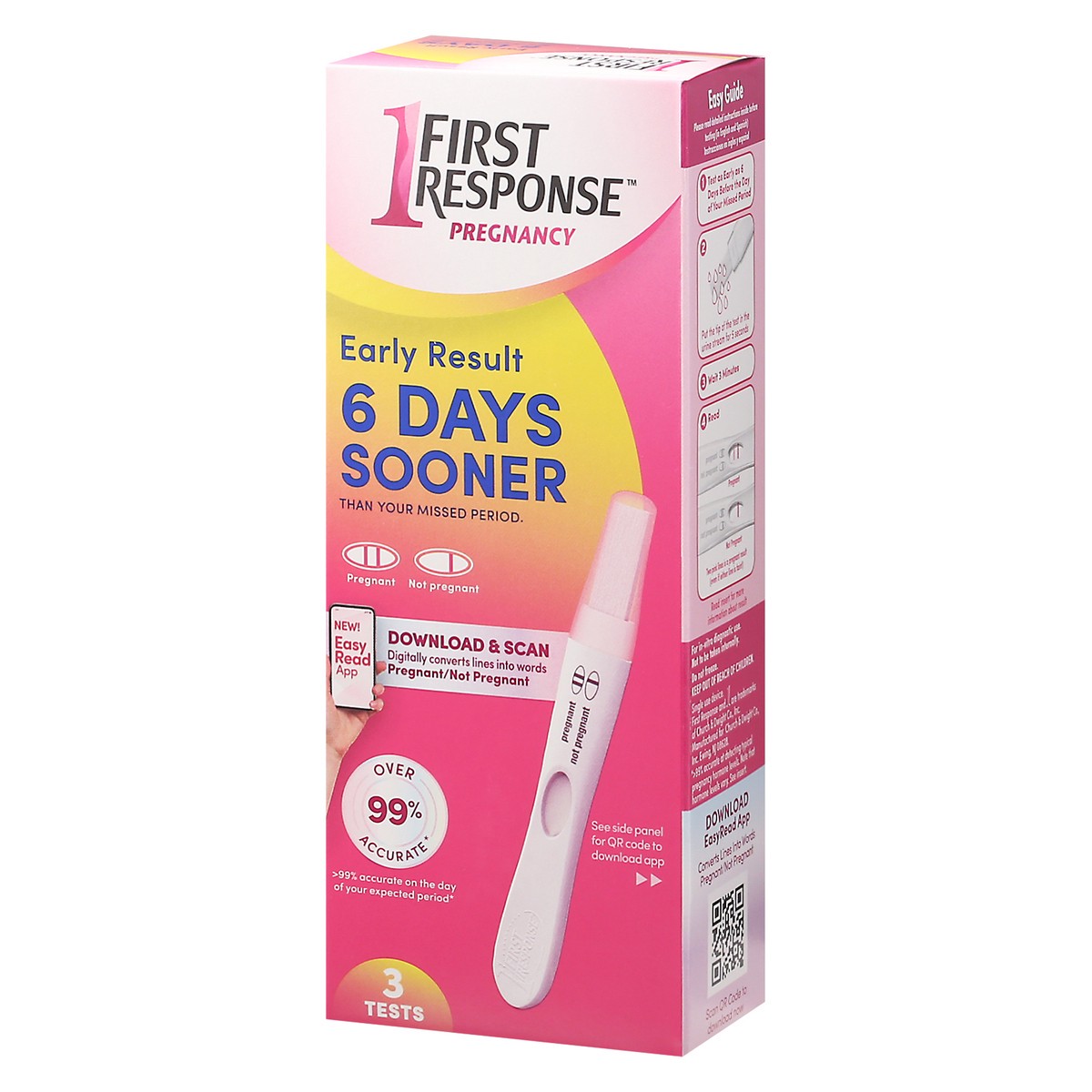 slide 2 of 9, First Response Early Result Pregnancy Test, 3 Pack (Packaging & Test Design May Vary), 3 ct