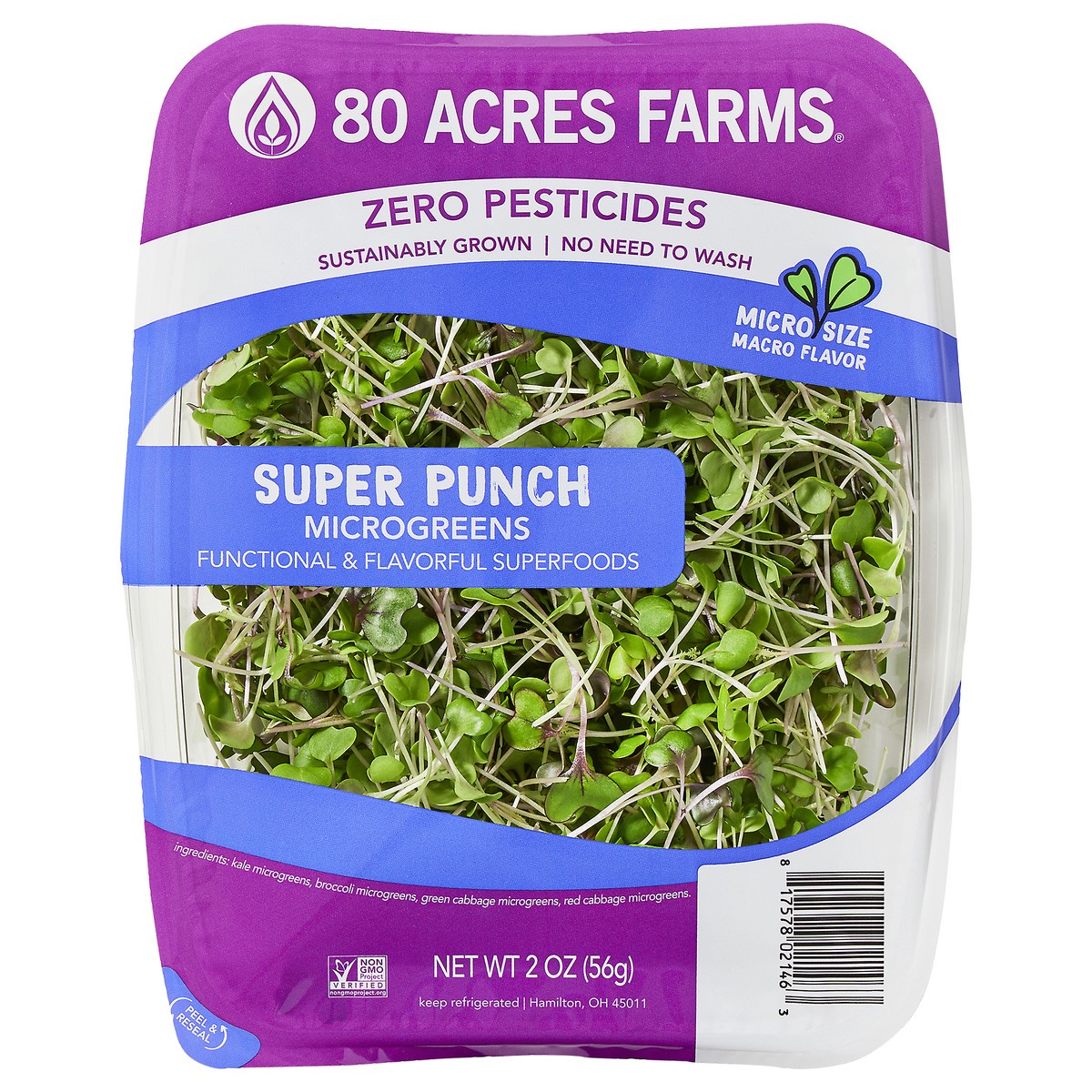 slide 1 of 6, 80 Acres Farms Super Punch Microgreens, 2 oz