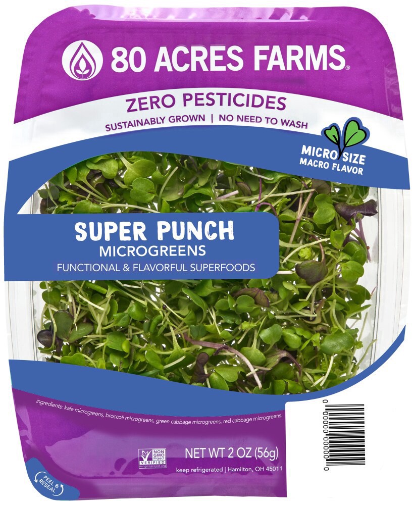 slide 1 of 2, 80 Acres Farms Super Punch Microgreens, 2 oz