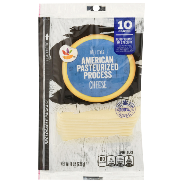 slide 1 of 1, GIANT American Cheese Deli Style Sliced - 10 ct, 10 ct; 8 oz
