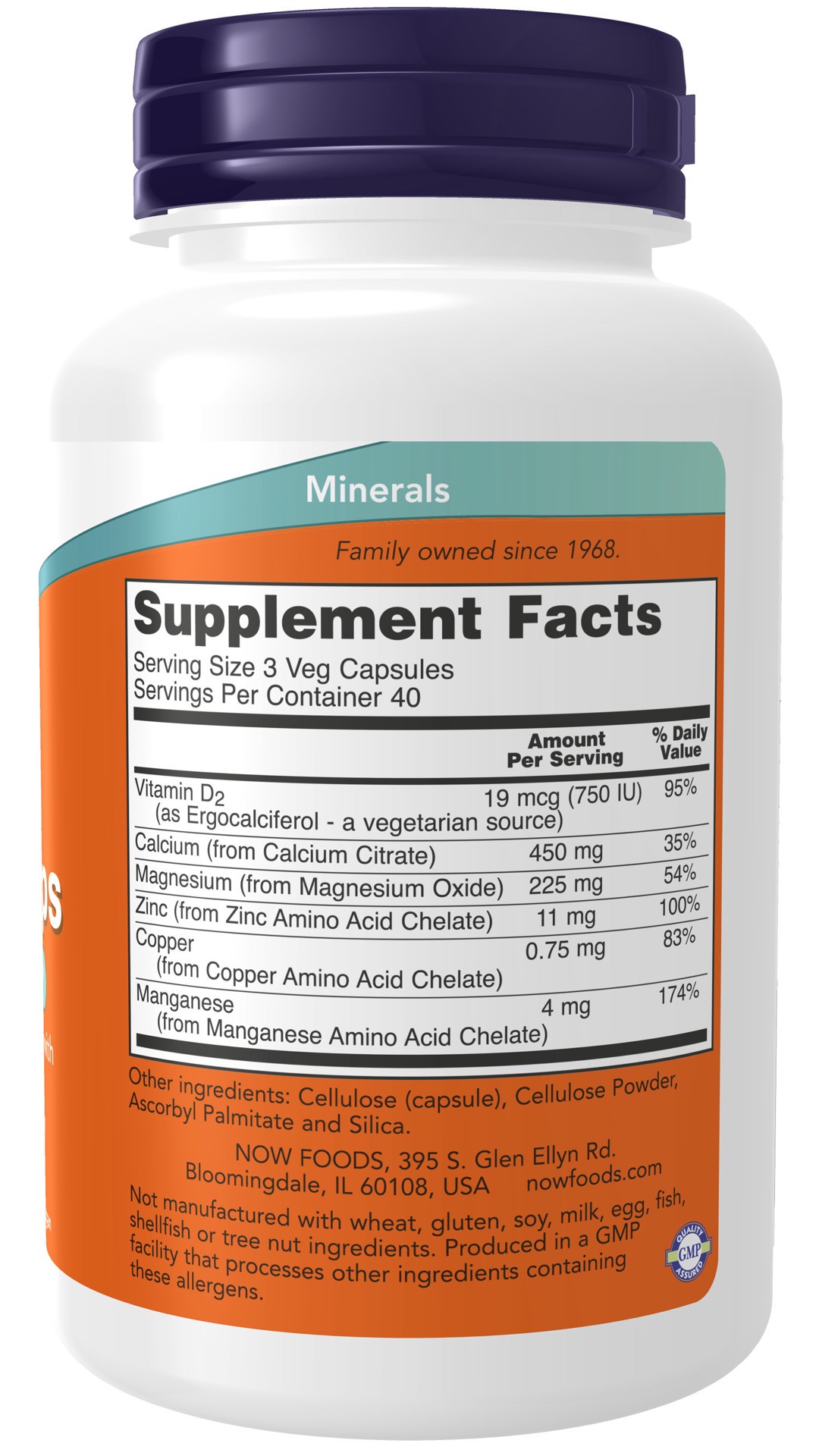 slide 4 of 4, NOW Supplements Calcium Citrate - 120 Veg Capsules, 120 ct