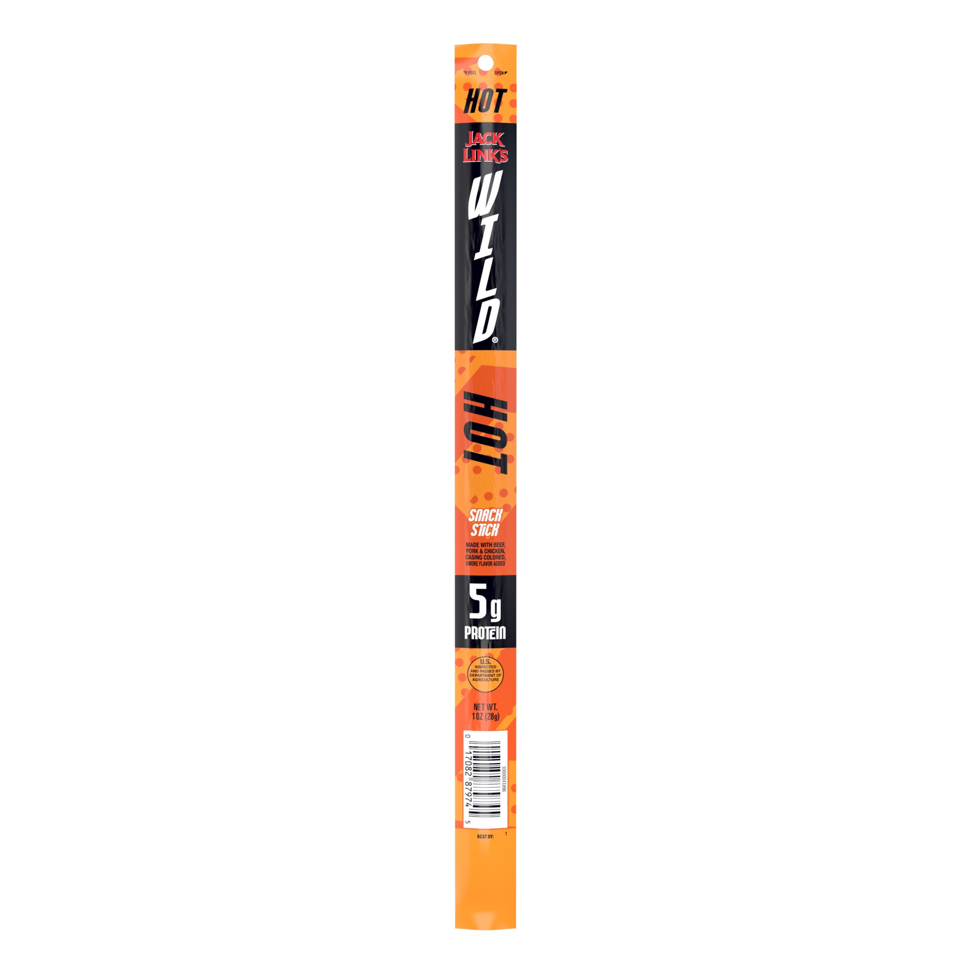 slide 1 of 11, Jack Link's Wild Hot and Spicy Mixed Meats Stick, 1 ounce, 1 oz
