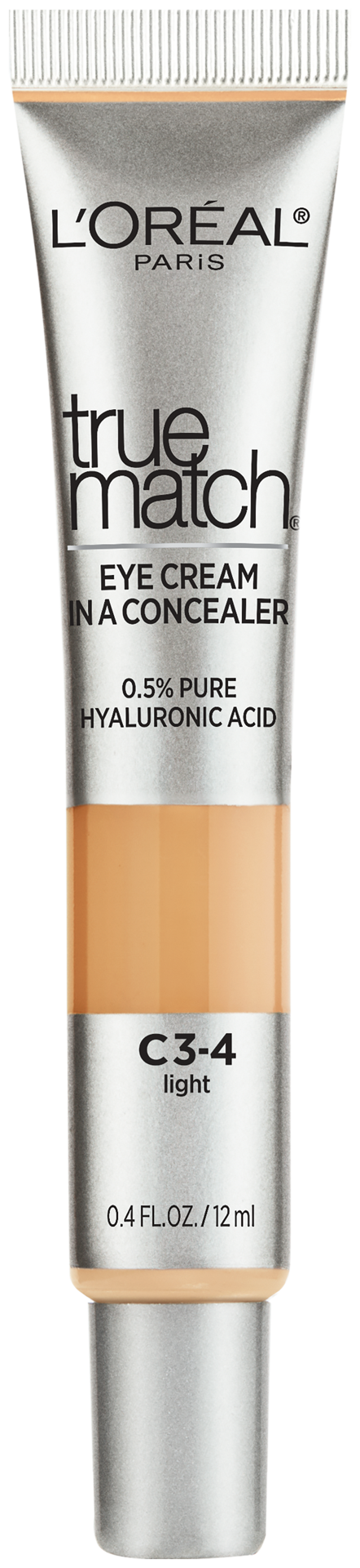 slide 1 of 1, L'Oréal L'Oreal Paris True Match Eye Cream in a Concealer, 0.5% hyaluronic acid, 0.4 fl oz