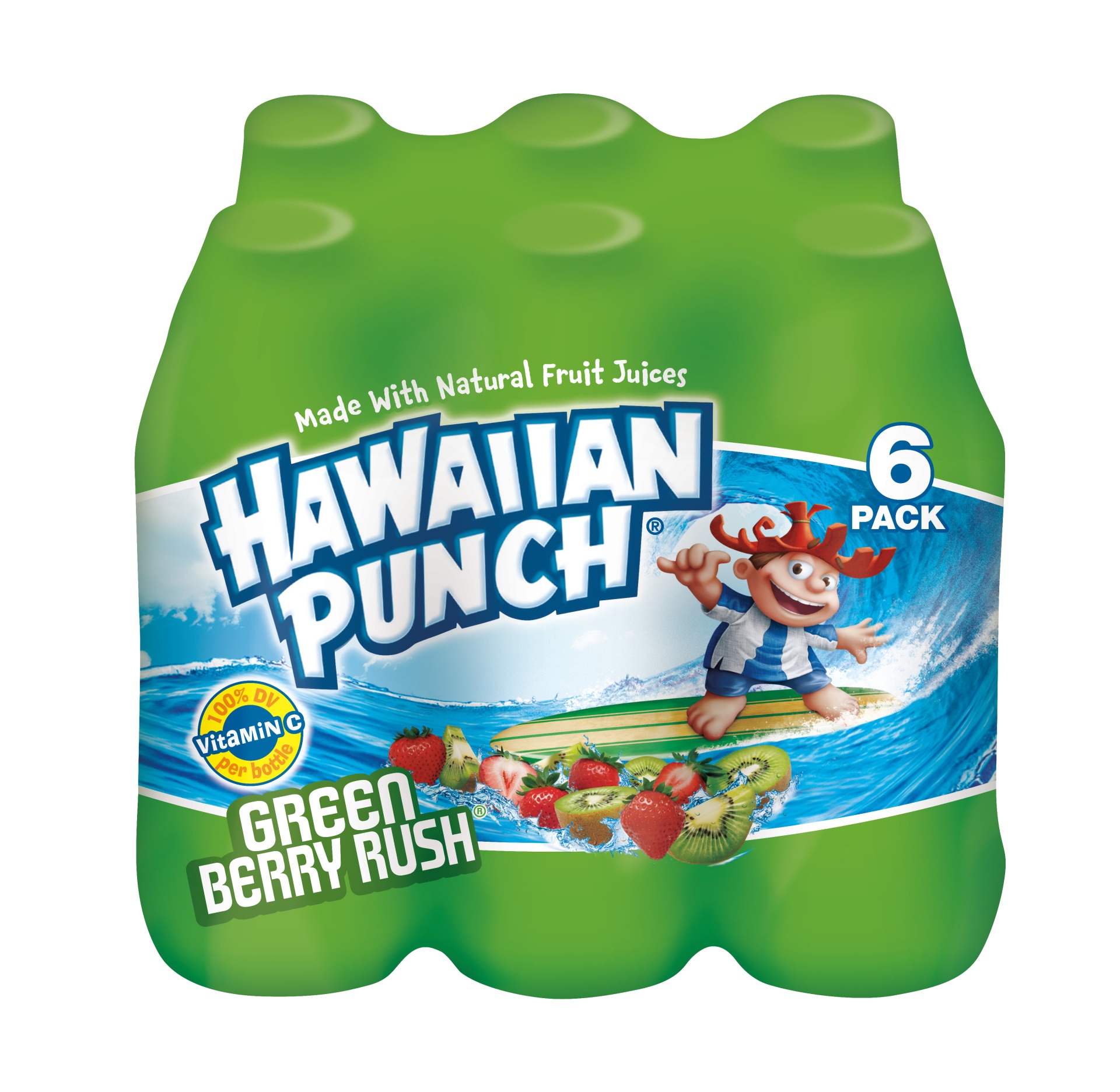 Hawaiian Punch Juice Drink Green Berry Rush 6 Ct 10 Fl Oz Shipt 4791