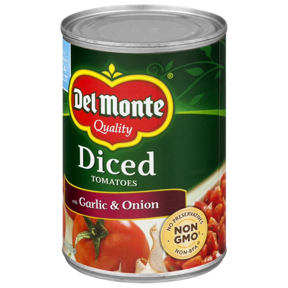 slide 4 of 11, Del Monte Diced Tomatoes with Garlic & Onion 14.5 oz, 14.5 oz