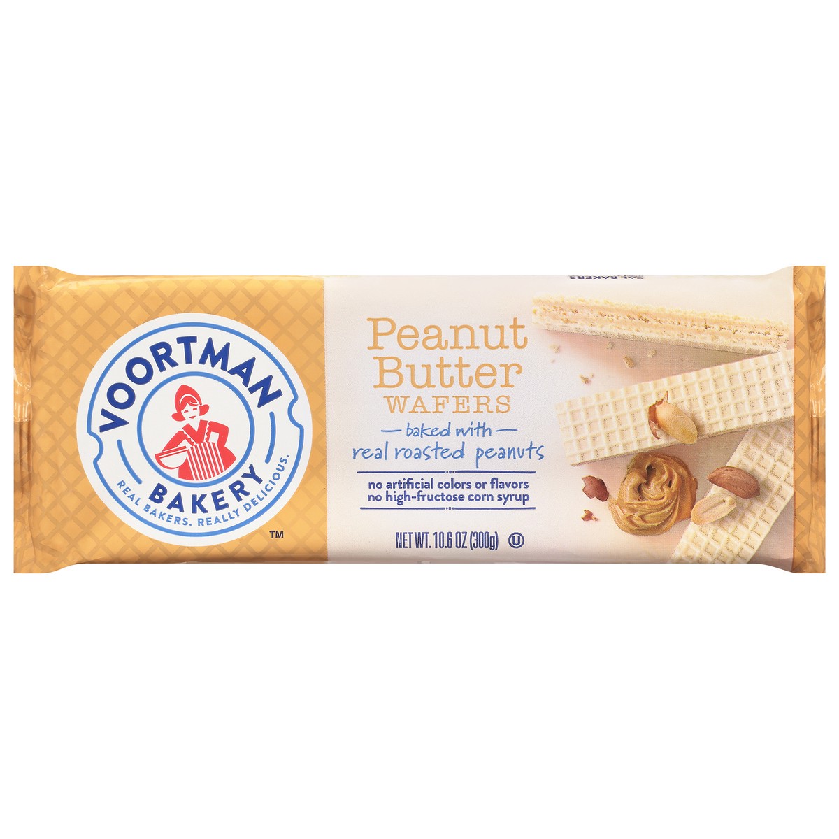 slide 1 of 1, Voortman Bakery Peanut Butter Wafers 10.6 oz, 10.6 oz