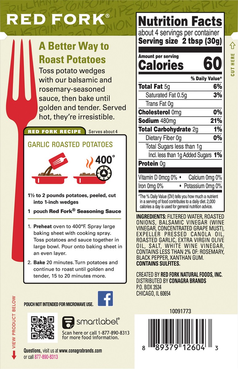 slide 3 of 3, Red Fork Garlic Roasted Potato Seasoning Sauce, 4 oz., 4 oz