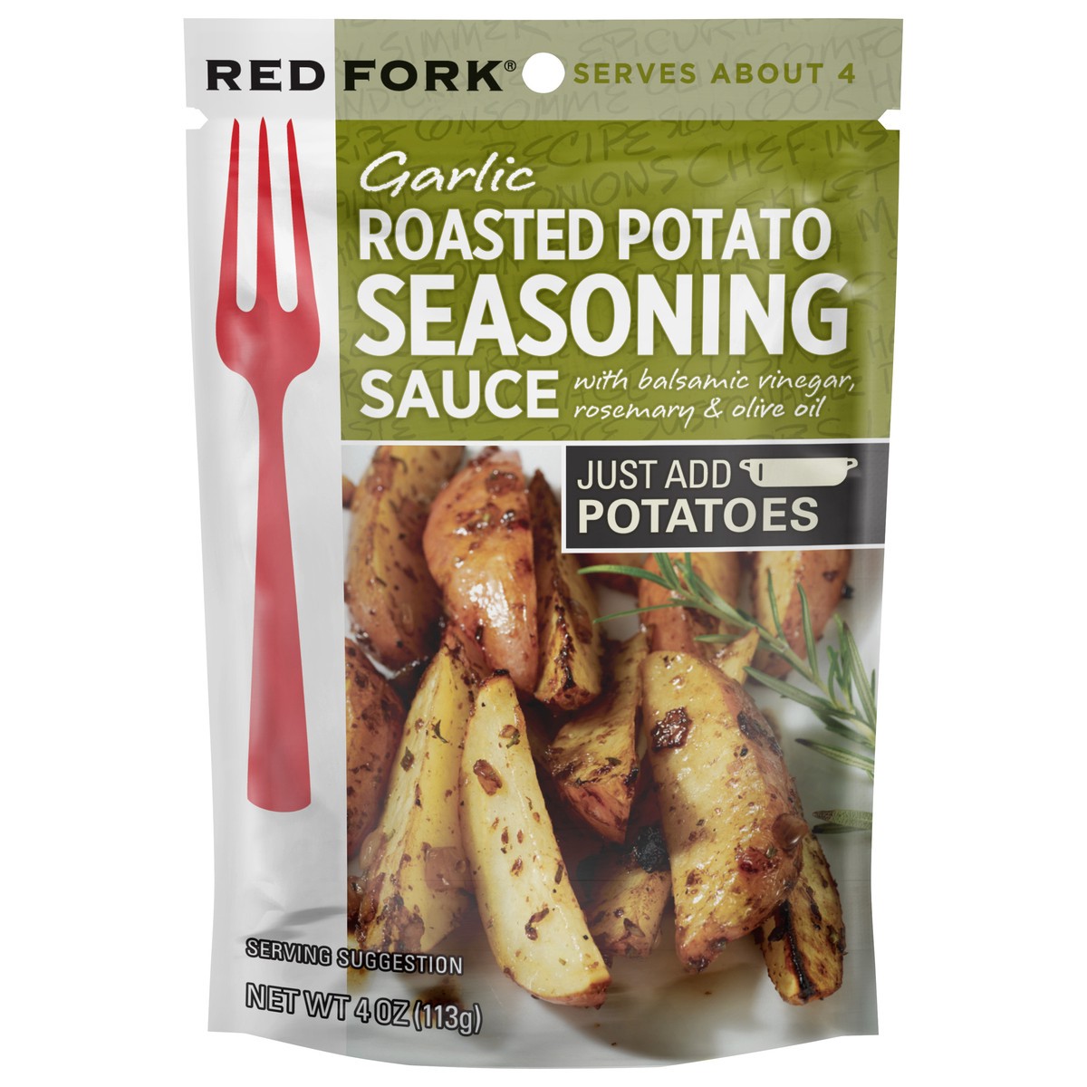 slide 1 of 3, Red Fork Garlic Roasted Potato Seasoning Sauce, 4 oz., 4 oz