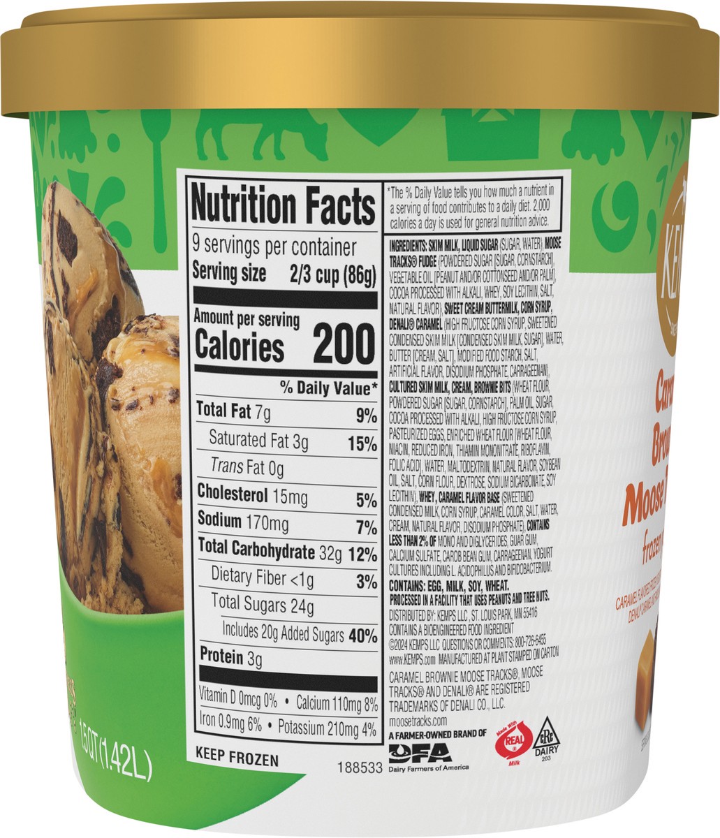 slide 12 of 14, Kemps Caramel Brownie Moose Tracks Frozen Yogurt 1.5 Quart, 