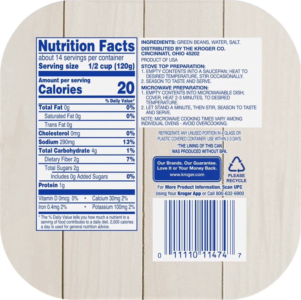 slide 4 of 4, Kroger French Style Sliced Green Bean Cans, 4 ct; 14.5 oz