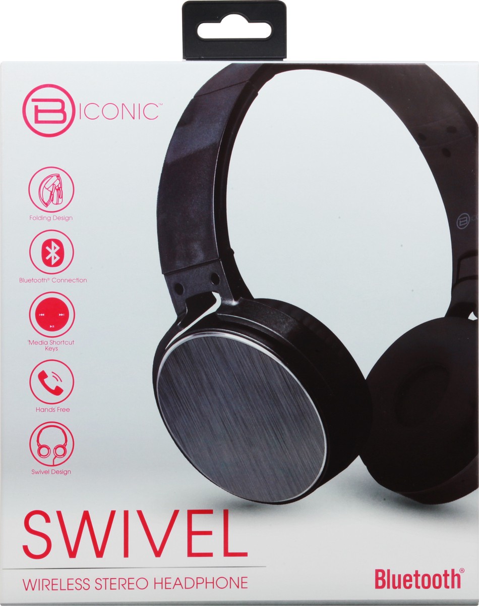 slide 4 of 10, B Iconic Swivel Wireless Stereo Headphone 1 ea, 1 ea