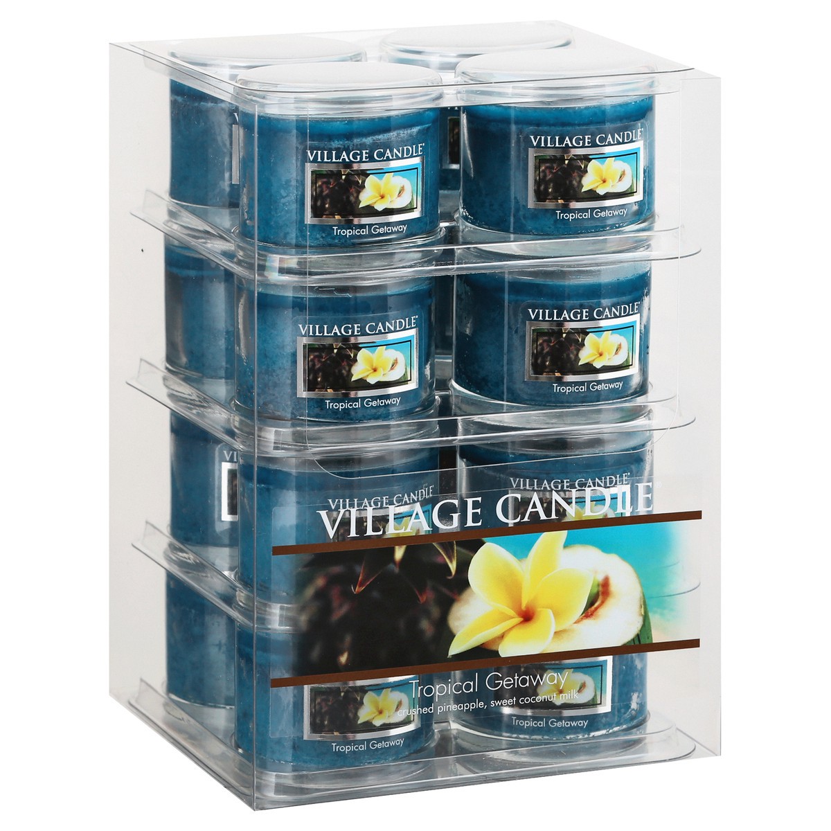 slide 7 of 11, Village Candle Tropicl Getaway Mini Glass Votive, 3.8 oz