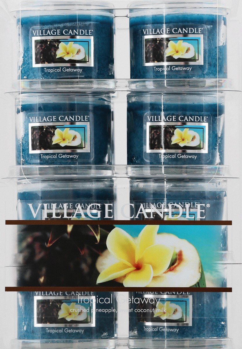 slide 4 of 11, Village Candle Tropicl Getaway Mini Glass Votive, 3.8 oz