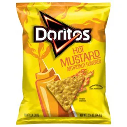Doritos Tortilla Chips Hot Mustard Artificially Flavored 2 5/8 Oz