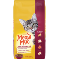 slide 9 of 10, Meow Mix Hairball Control with Flavors of Chicken, Turkey , Salmon & Ocean Fish Adult Complete & Balanced Dry Cat Food - 6.3lbs, 6.3 lb