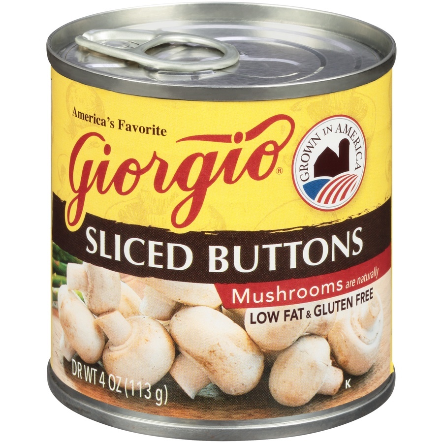 slide 1 of 8, Giorgio Sliced Buttons Mushrooms , 4 oz