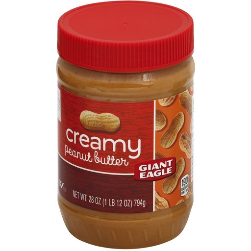 slide 1 of 1, Giant Eagle Creamy Peanut Butter, 28 oz