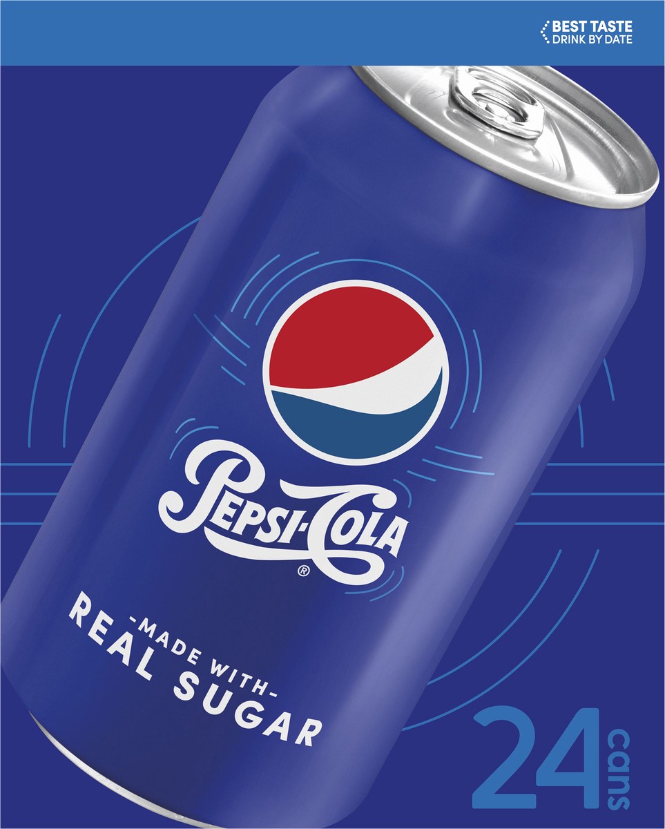 slide 2 of 6, Pepsi Real Sugar Cn 24Cb - 24 ct, 12 oz