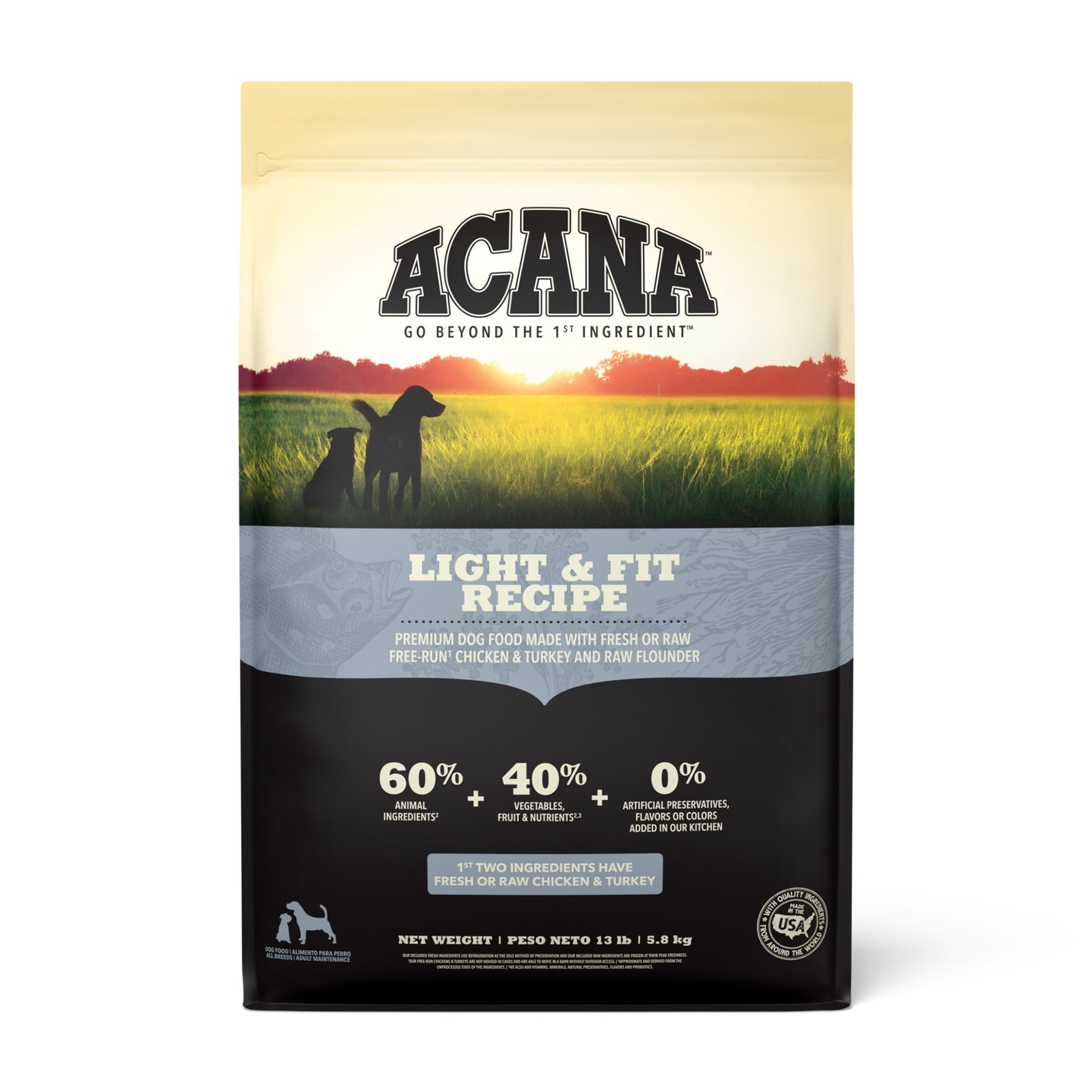 slide 1 of 5, ACANA Dog Light & Fit Recipe 13LB, 1 ct