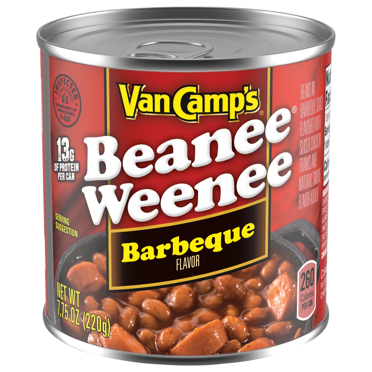 slide 1 of 5, Van Camp's Barbeque Flavor Beanee Weenee 7.75 oz, 7.75 oz