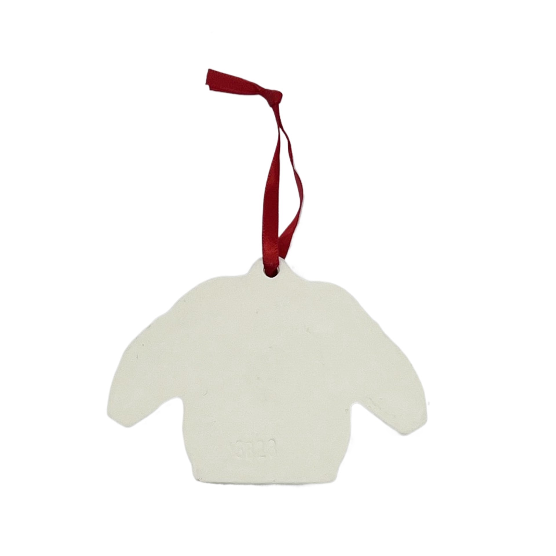 slide 4 of 4, 4" Diy Ceramic Sweater Ornament By Make Market, 4 in