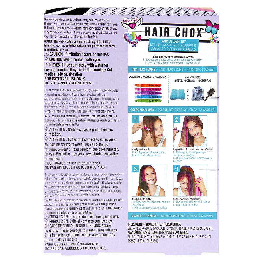 slide 2 of 2, Fashion Angels Hair Chalk, 5 ct