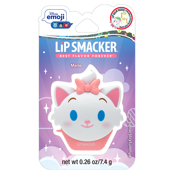 slide 1 of 1, Bonne Bell Lip Smacker Disney Emoji Lip Balm - Marie #PuurtyKeyLimePie, 0.26 oz