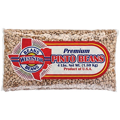 slide 1 of 1, West Star Pinto Beans, 4 lb