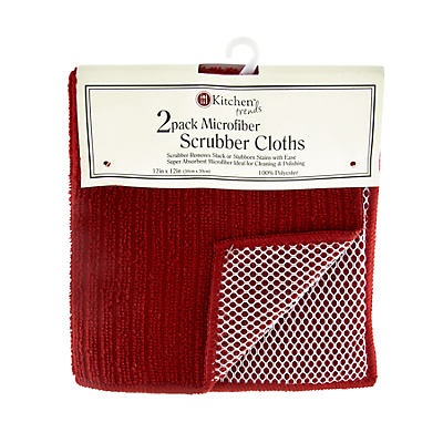 slide 1 of 1, Kitchen Trends Microfiber Scrubber Cloths , 2 ct