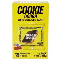 Mid-Day Squares Chocolate Cookie Dough Bars 4 Bars