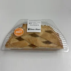 The Save Mart Company Peach Pie, Half Lattice