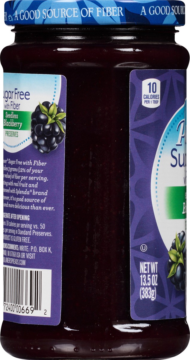 slide 3 of 7, Polaner Sugar Free with Fiber Seedless Blackberry Preserves 13.5 oz, 13.5 oz