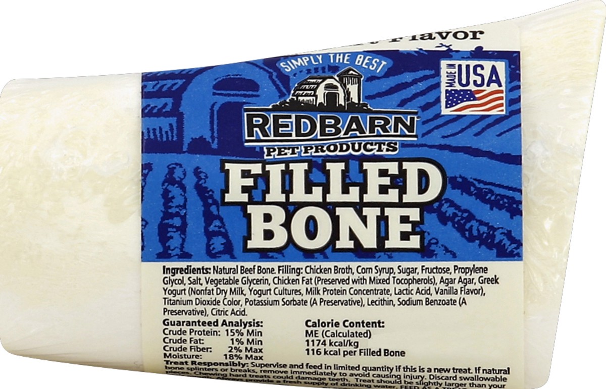 slide 1 of 5, Redbarn Filled Bone 3.5 oz, 1 ct