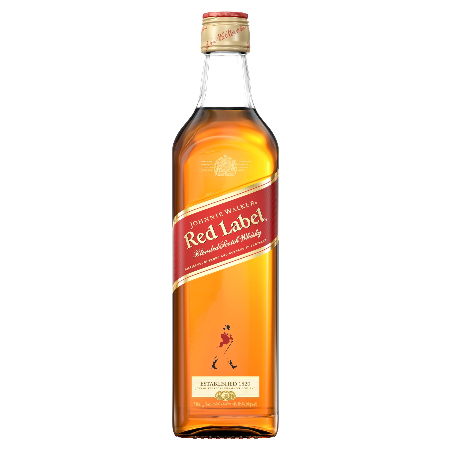 slide 1 of 5, Johnnie Walker Red Label Blended Scotch Whisky, 200 mL, 200 ml