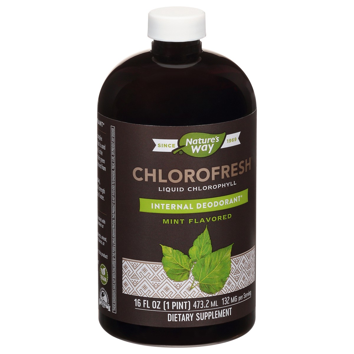 slide 2 of 9, Nature's Way Chlorofresh Liquid Chlorophyll, Supports Healthy Skin & Body Detox*, Internal Deodorant*, Mint Flavored, 16 Oz, 16 fl oz