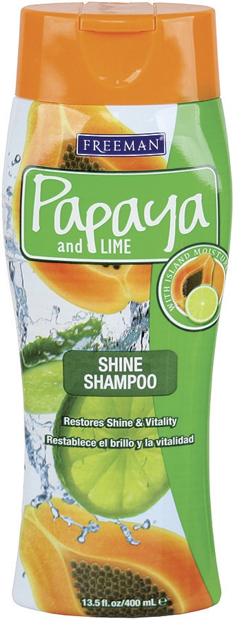 slide 1 of 1, Freeman Papaya And Lime Overboard Shine Shampoo, 13.5 oz