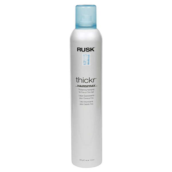 slide 1 of 3, Rusk thickr Hairspray, 10.6 oz