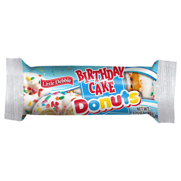 slide 1 of 1, Little Debbie Party Cake Mini Donuts, 3.5 oz