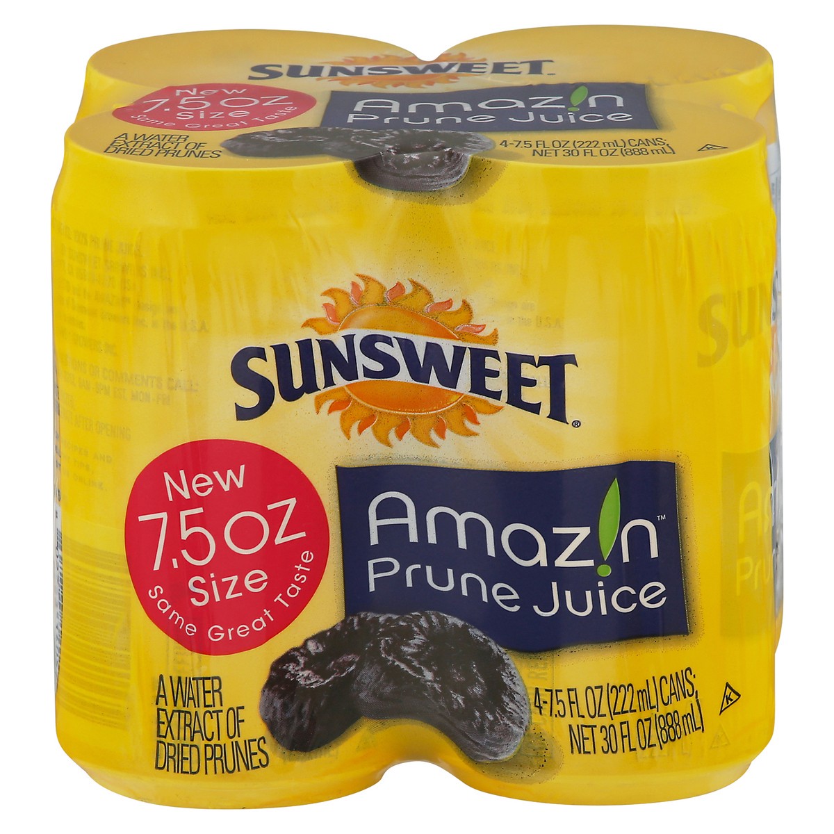 slide 1 of 9, Sunsweet Prune Juice - 4 ct; 7.5 oz, 4 ct; 7.5 oz