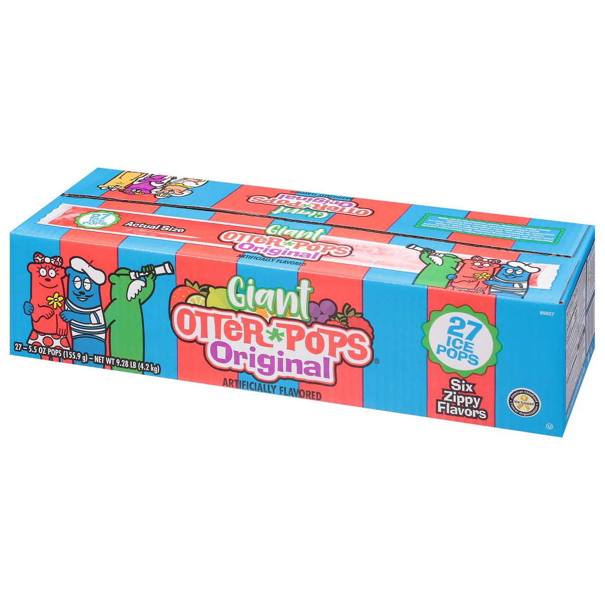 slide 11 of 13, Otter Pops Giant Pops 27 Pack 27 - 5.5 oz Pops, 27 ct