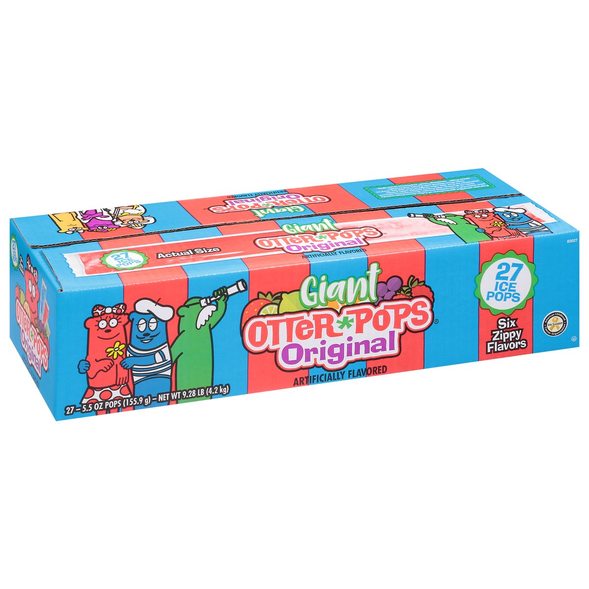 slide 3 of 13, Otter Pops Giant Pops 27 Pack 27 - 5.5 oz Pops, 27 ct